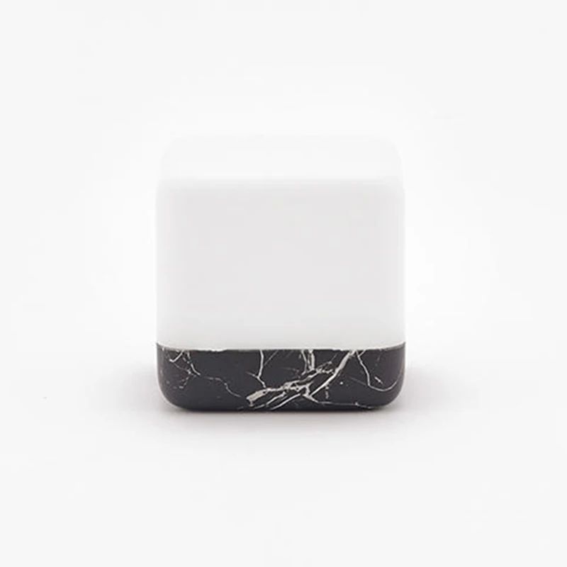 Flip Timer LED Cube Night Light Minimalist Bedside Desk Lamp 10