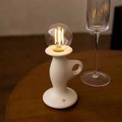 retro led candle night light – dimmable rechargeable decorative lamp
