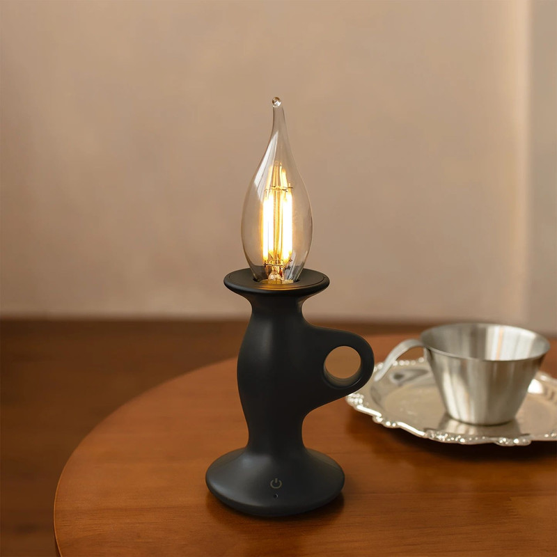 Retro LED Candle Night Light Dimmable Rechargeable Decorative Lamp 1