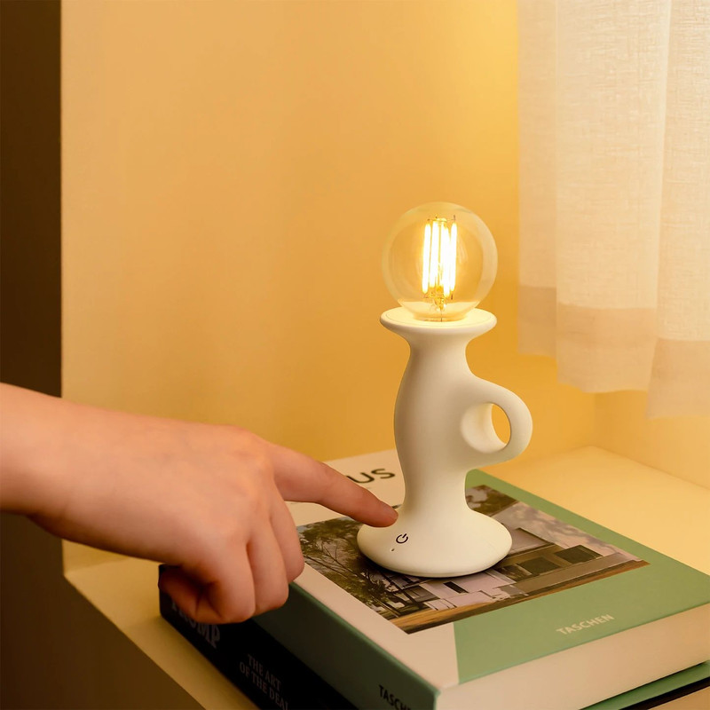 Retro LED Candle Night Light Dimmable Rechargeable Decorative Lamp 2