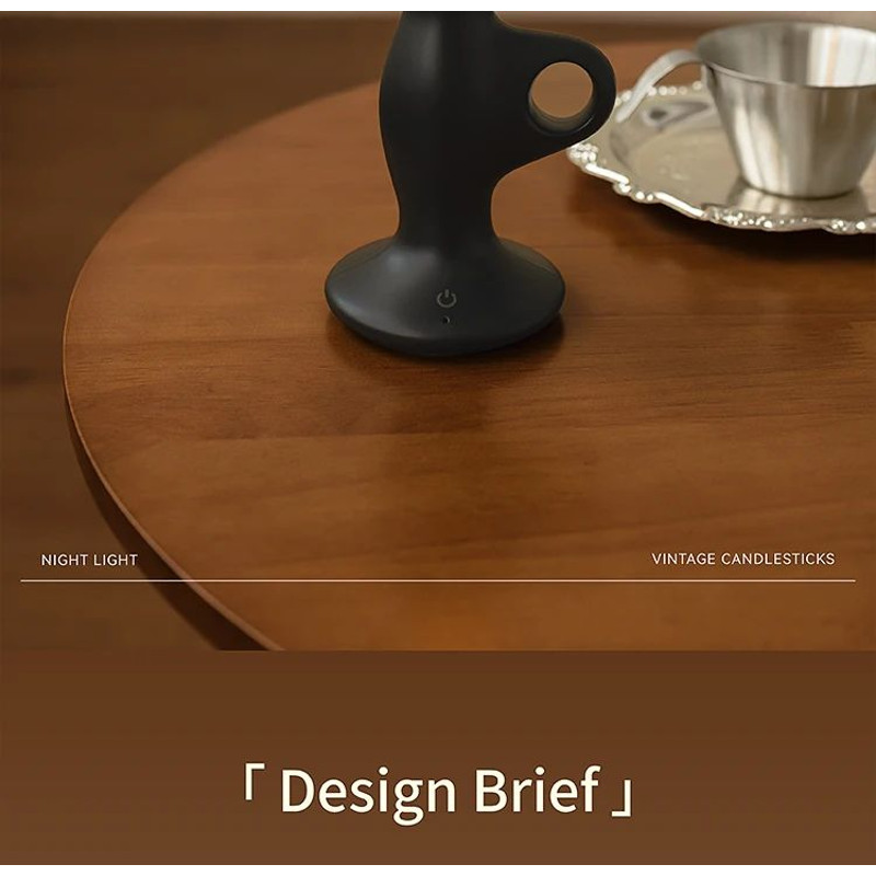 Retro LED Candle Night Light Dimmable Rechargeable Decorative Lamp 7