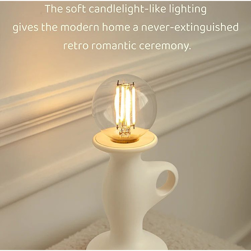 Retro LED Candle Night Light Dimmable Rechargeable Decorative Lamp 12