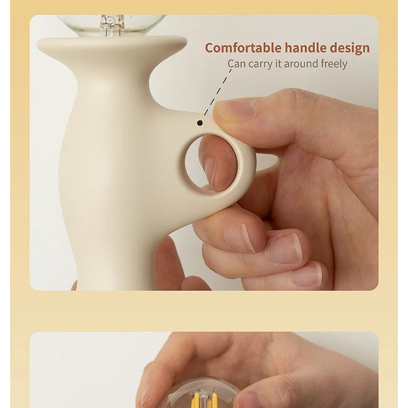 Retro LED Candle Night Light Dimmable Rechargeable Decorative Lamp 17