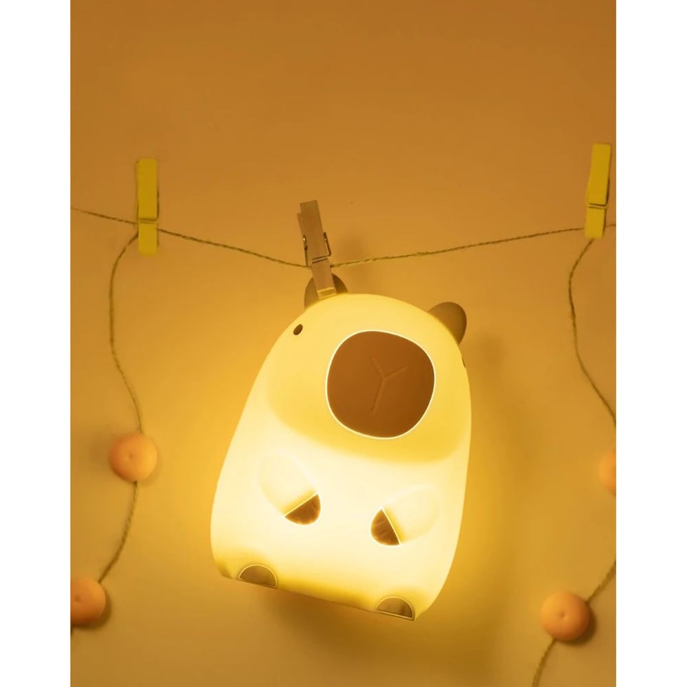 Capybara Silicone Night Light Cute Anime LED Rechargeable Lamp 1