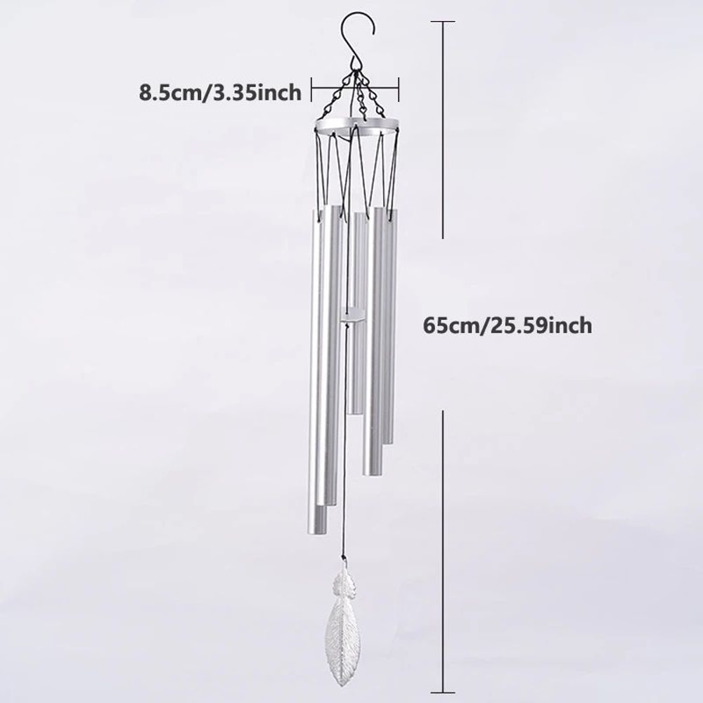 25Inch Outdoor Wind Chimes Farmhouse Garden Decorative Chimes 6