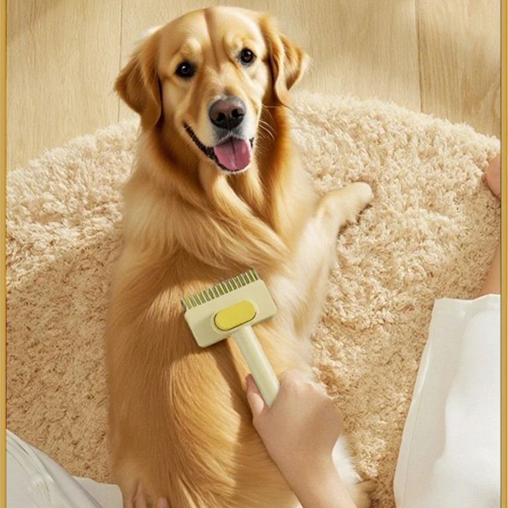 3in1 Pet Deshedding Brush Hair Remover Knot Cutter Grooming Comb 4