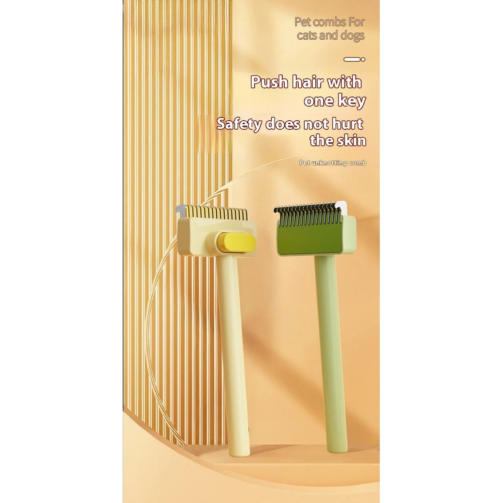 3in1 Pet Deshedding Brush Hair Remover Knot Cutter Grooming Comb 6