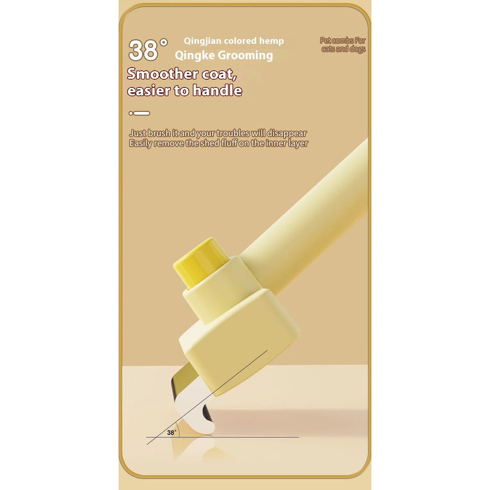 3in1 Pet Deshedding Brush Hair Remover Knot Cutter Grooming Comb 11