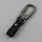 Matte Leather Metal Keychain Minimalist AntiDetachable Key Ring For Men Women 9