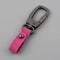 Matte Leather Metal Keychain Minimalist AntiDetachable Key Ring For Men Women 11