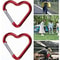 Heart Shaped Metal Carabiner Keychain Set For Outdoor And Everyday Use 5 Pack 4