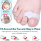 Silicone Big Toe Separator 2 Pack Gel Toe Corrector And Protector 0