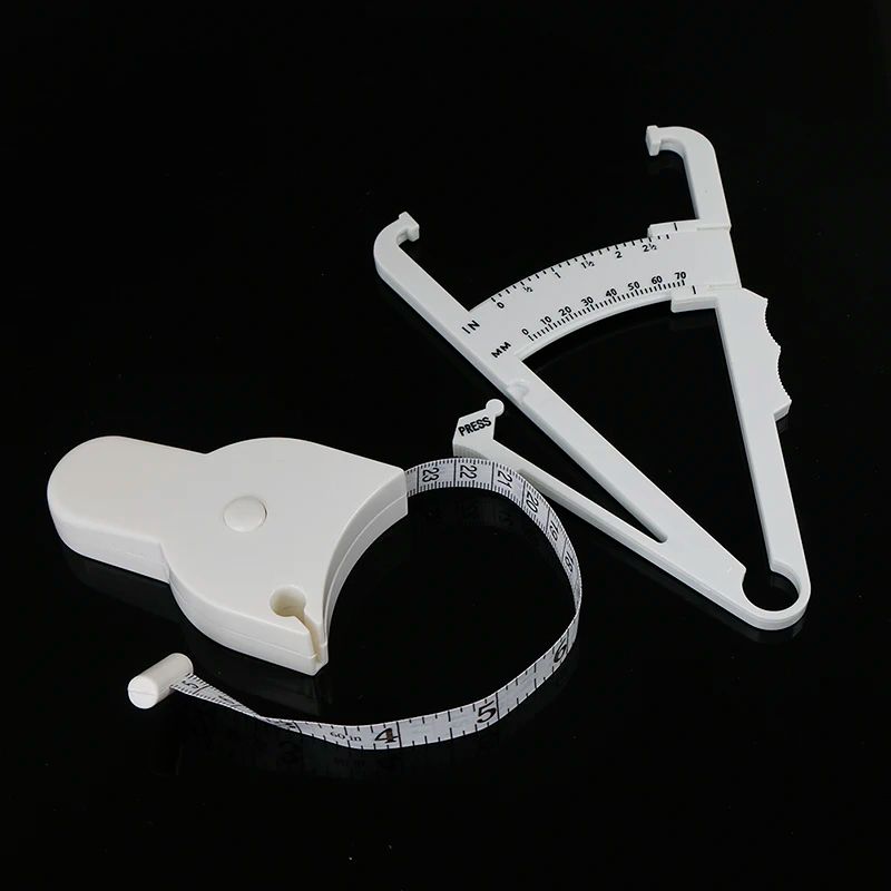 Body Fat Caliper And Measuring Tape Set Portable Fitness Tester 0