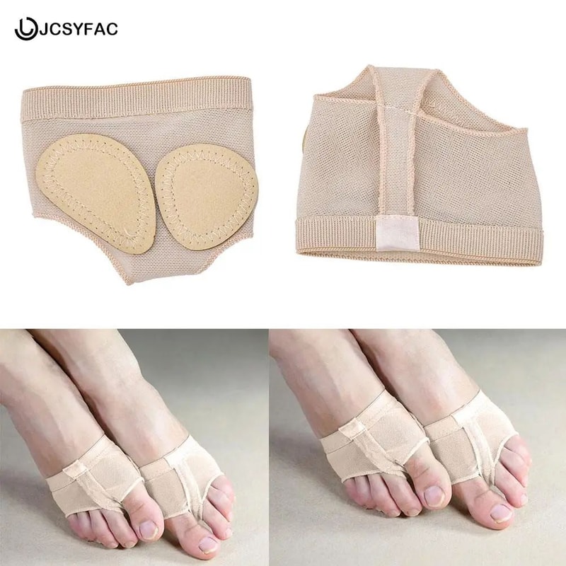 Foot Thong Dance Pads Metatarsal Half Socks For Ballet And Modern Dance 0