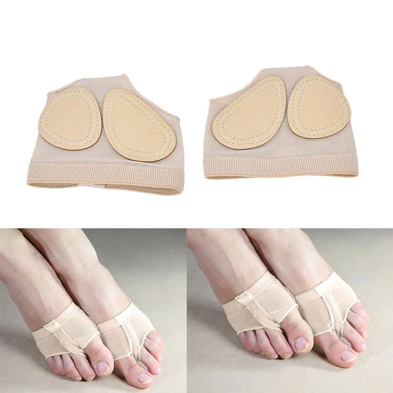 Foot Thong Dance Pads Metatarsal Half Socks For Ballet And Modern Dance 1