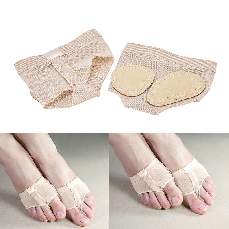 Foot Thong Dance Pads Metatarsal Half Socks For Ballet And Modern Dance 2