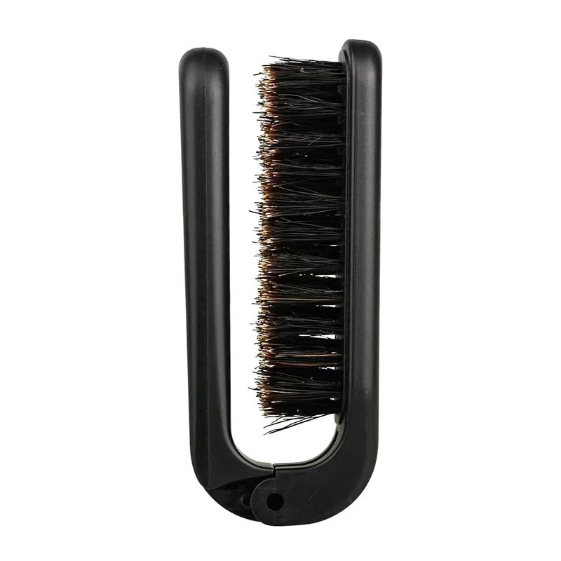 Soft Boar Bristle Beard Brush For Men Foldable Mustache And Hair Styling Comb 4