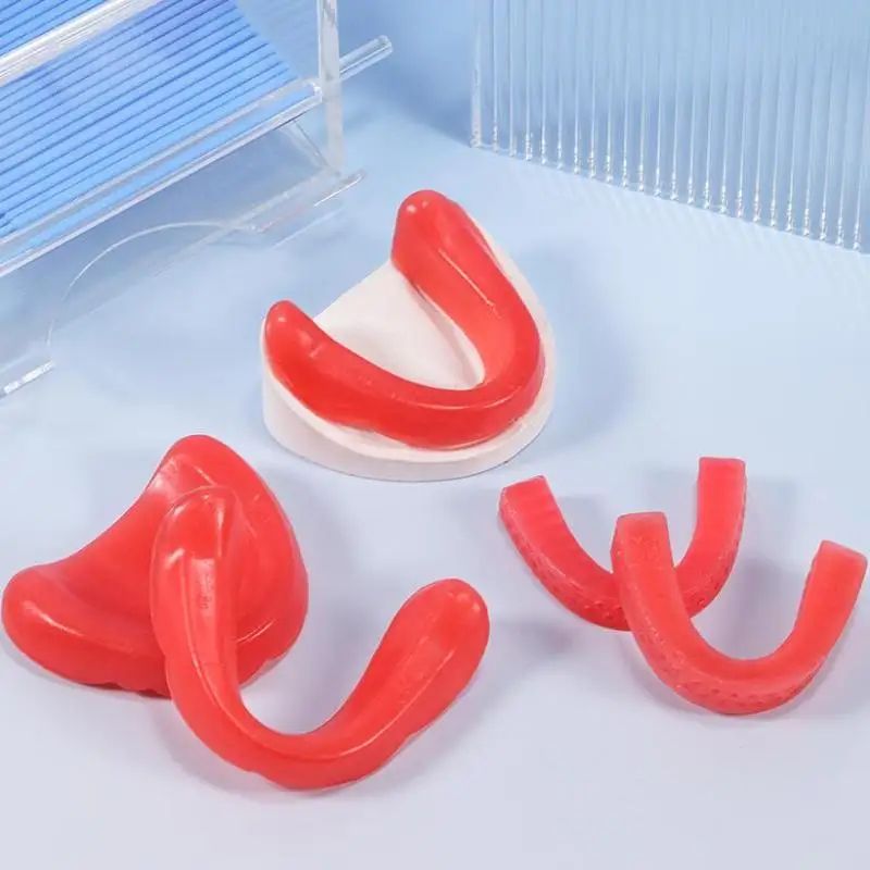 U Shape Dental Rim Model Base Plate Wax Pair For Occlusal Bite Registration And Denture Casting 1