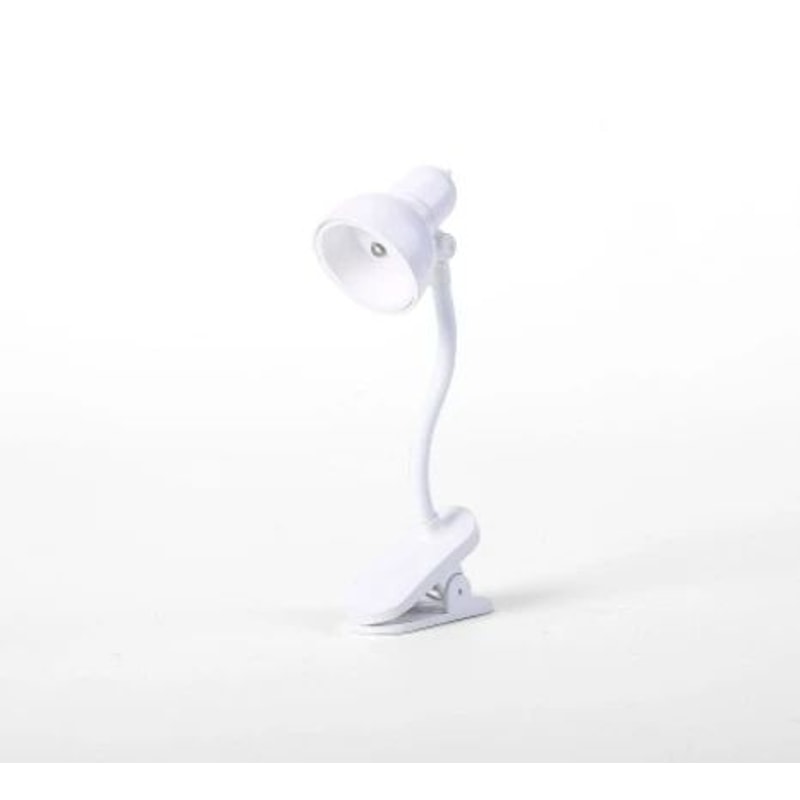 Portable Adjustable Clip Reading Light Battery Powered Mini Table Lamp Yellow 4