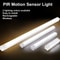 USB Rechargeable Wireless LED Bar Light With Motion Sensor Magnetic Cabinet Night Lamp 12