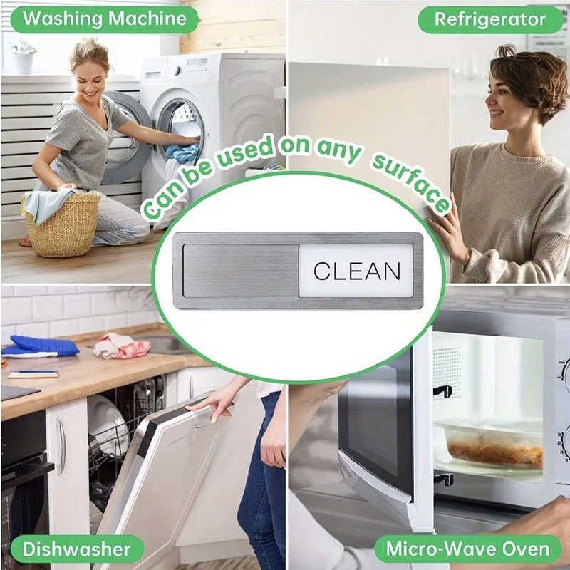 Dishwasher Magnet Clean Dirty Sign Kitchen Organizer Fridge Magnet Home Decor 6