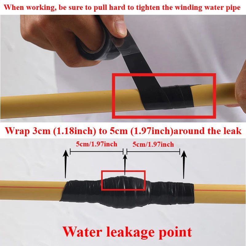 Super Strong Waterproof Silicone Repair Tape Leak Seal Insulating Duct Tape 7