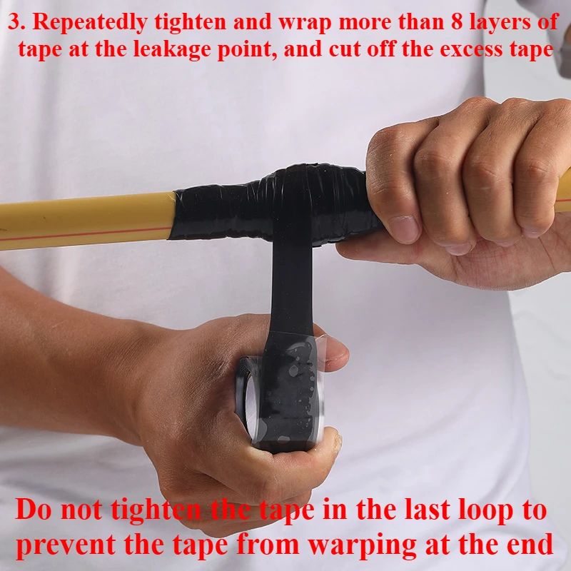 Super Strong Waterproof Silicone Repair Tape Leak Seal Insulating Duct Tape 10