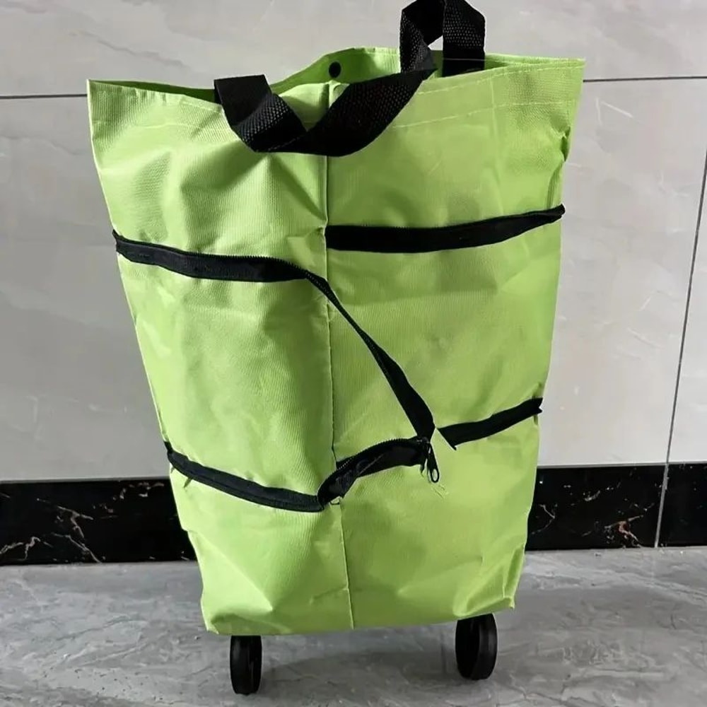 Foldable Portable Shopping Cart With Wheels Lightweight BackpackStyle Hand Cart 8