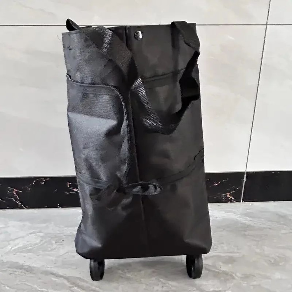 Foldable Portable Shopping Cart With Wheels Lightweight BackpackStyle Hand Cart 10