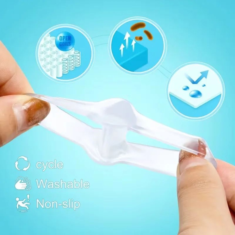 6 Pack Silicone Toe Separators Soft Durable Washable Reusable Toe Spacers For Comfort 4