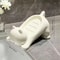 Cute CatShaped Soap Dish With Drainage Durable Lightweight Bathroom Shower Holder 1