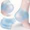 Washable Silicone Heel Protectors Blue Unisex Breathable Reusable Comfort Cushions 0