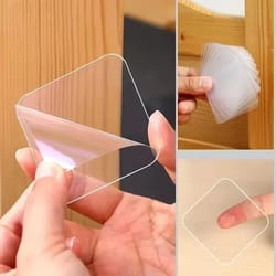 heavy duty double-sided nano adhesive patches transparent waterproof removable pads