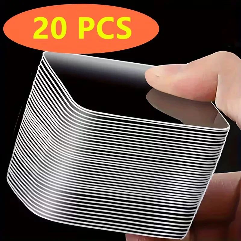 Heavy Duty DoubleSided Nano Adhesive Patches Transparent Waterproof Removable Pads 6