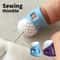 2 Pack Soft Silicone Sewing Thimbles Anti Slip Comfortable Grip For Embroidery And Crafting 0
