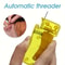 Lemon Yellow Automatic Needle Threader Effortless Sewing Tool For Hand And Machine Stitching 4