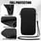 Neoprene Zipper Phone Pouch Protective Black Sleeve Case For Multiple Smartphone Models 0