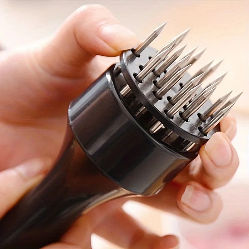 Stainless Steel Meat Tenderizer Needle Tool Steak Tenderizing Hammer For Breaking Tendons Softeni 3