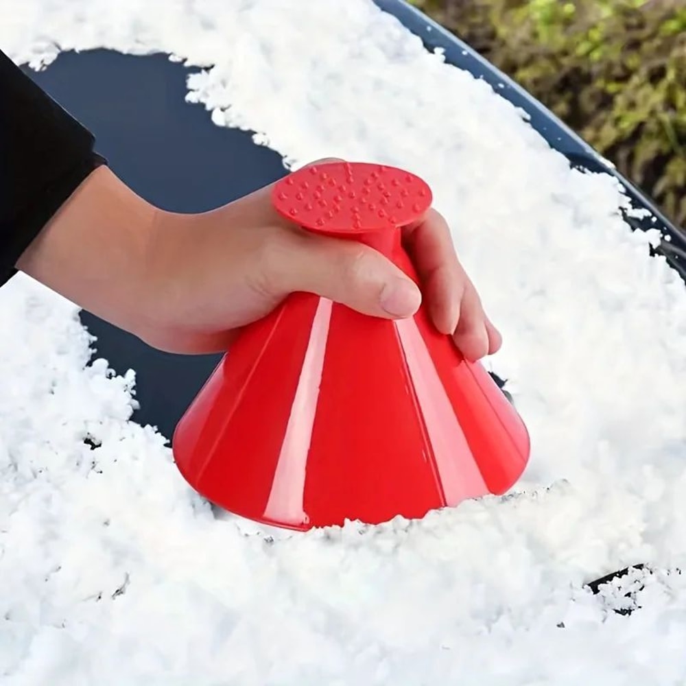 Magic Ice Scraper Funnel ConeShaped Car Deicer Tool For Fast Snow And Ice Removal 0