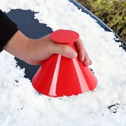 magic ice scraper funnel – cone-shaped car deicer tool for fast snow and ice removal