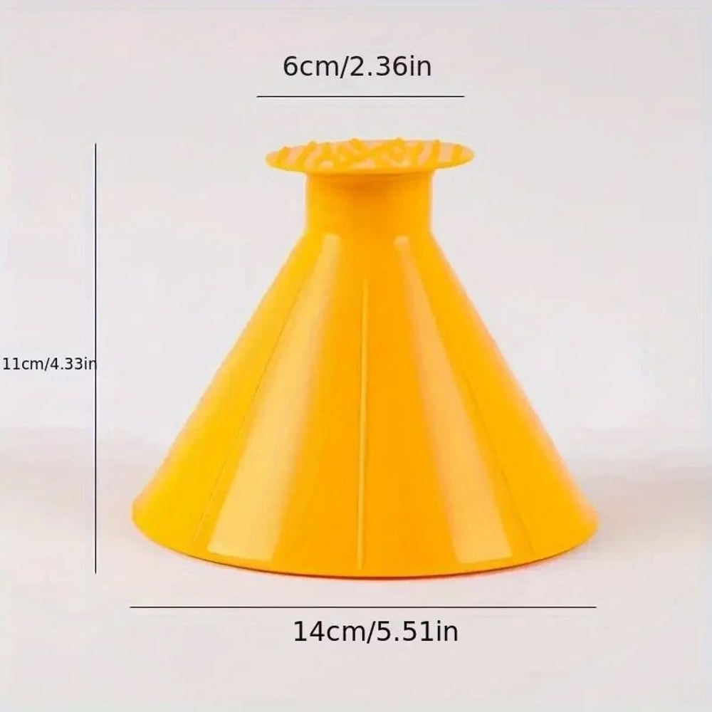 Magic Ice Scraper Funnel ConeShaped Car Deicer Tool For Fast Snow And Ice Removal 1