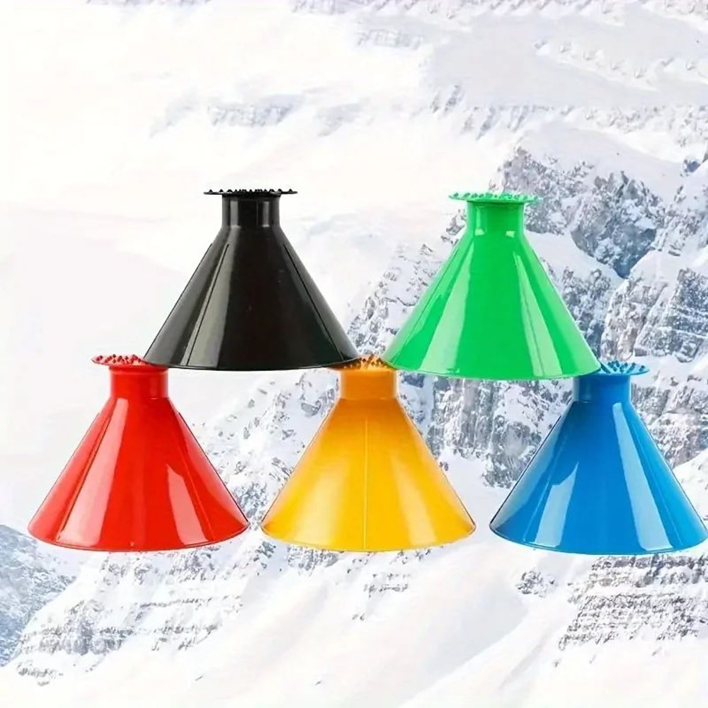 Magic Ice Scraper Funnel ConeShaped Car Deicer Tool For Fast Snow And Ice Removal 2