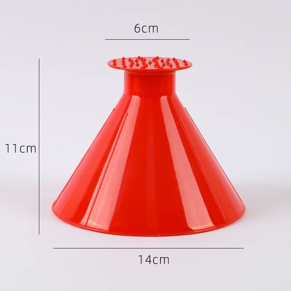 Magic Ice Scraper Funnel ConeShaped Car Deicer Tool For Fast Snow And Ice Removal 7