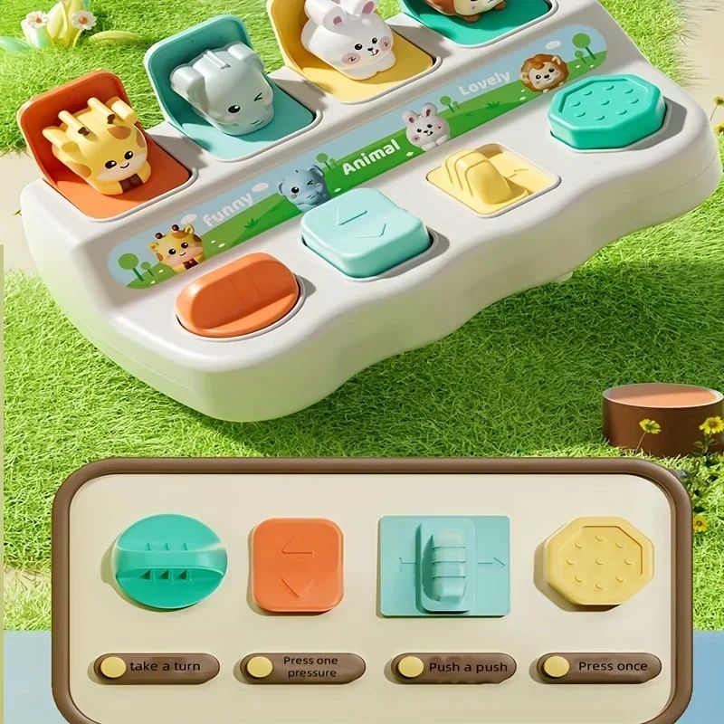 Montessori PopUp Animal Toy Interactive Learning Box For Toddlers To Enhance Logic And Motor Skill 4
