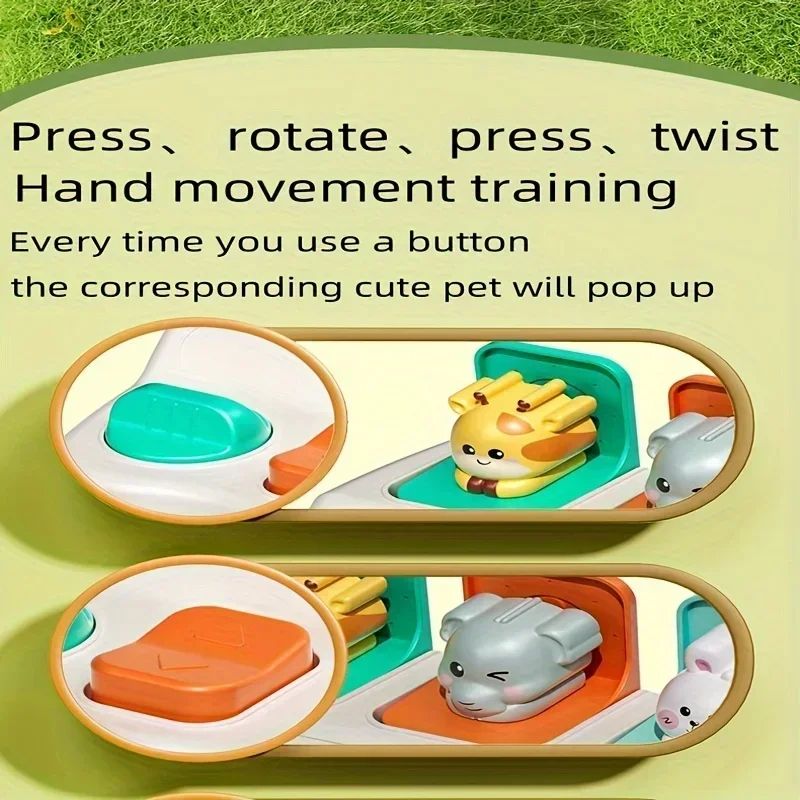 Montessori PopUp Animal Toy Interactive Learning Box For Toddlers To Enhance Logic And Motor Skill 5