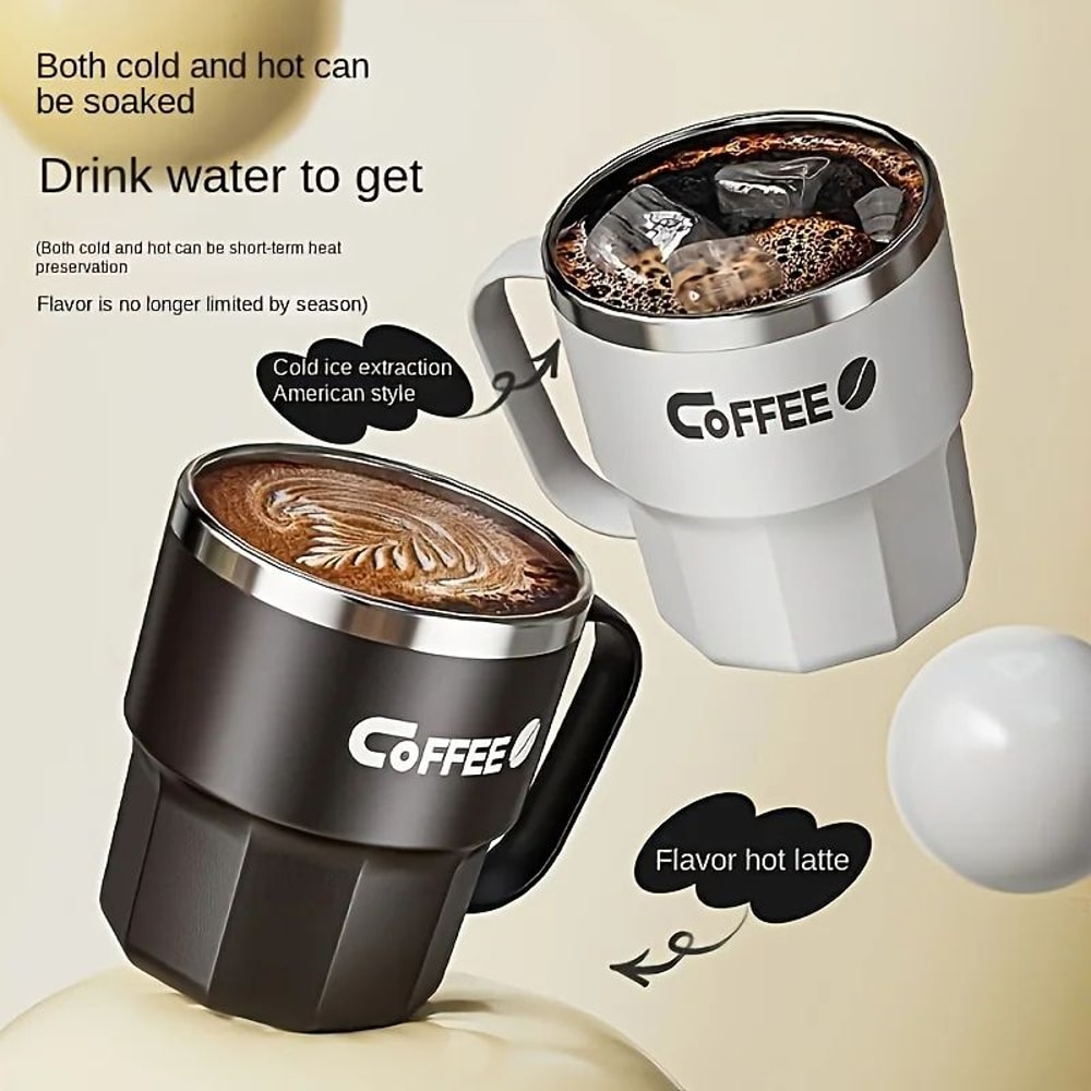 304 Stainless Steel Insulated Cup Durable AntiDrop Water Mug With Lid For Home Office And Dorm Use 8