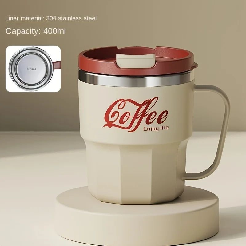 304 Stainless Steel Insulated Cup Durable AntiDrop Water Mug With Lid For Home Office And Dorm Use 13