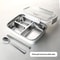 Leak Proof Stainless Steel Lunch Box Durable 3 Or 4 Compartment Bento Container For Students And O 16