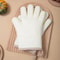 Thickened Silicone Heat Resistant Gloves AntiScald AntiSlip Oven Mitts For Baking Microwave And BB 0