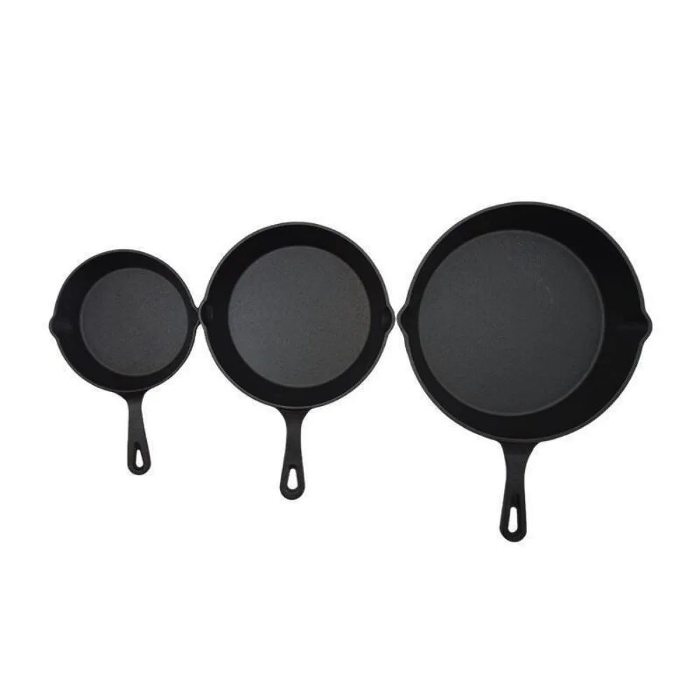 6 Inch Cast Iron Skillet Nonstick Frying Pan With Drip Spouts For Indoor Outdoor And Camping Cooki 5